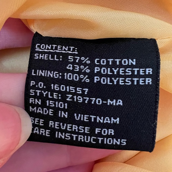 Jones New York Yellow Trench Coat Jacket Size Medium - Picture 6 of 6